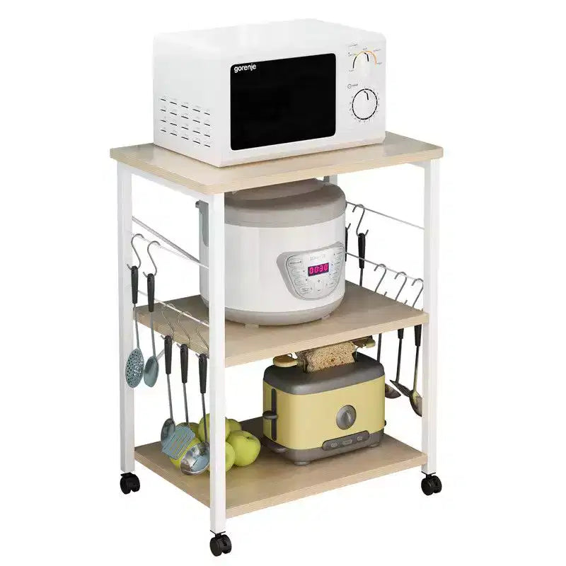 Étagère de Boulanger 3 Niveaux Support de Four à Micro-ondes pour Cuisine