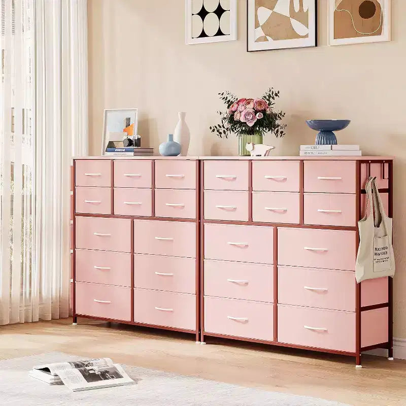 Commode à 12 tiroirs pour chambre à coucher, Commode de rangement en tissu pour chambre à coucher, salon ou entrée