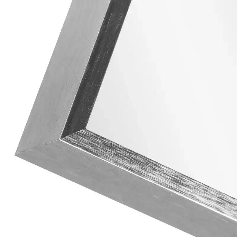 Lot de 2 Miroirs Muraux Rectangulaires Suspendus à Bords Fins en Alliage d'Aluminium Doré de 91,4 cm (H) x 61 cm (L)