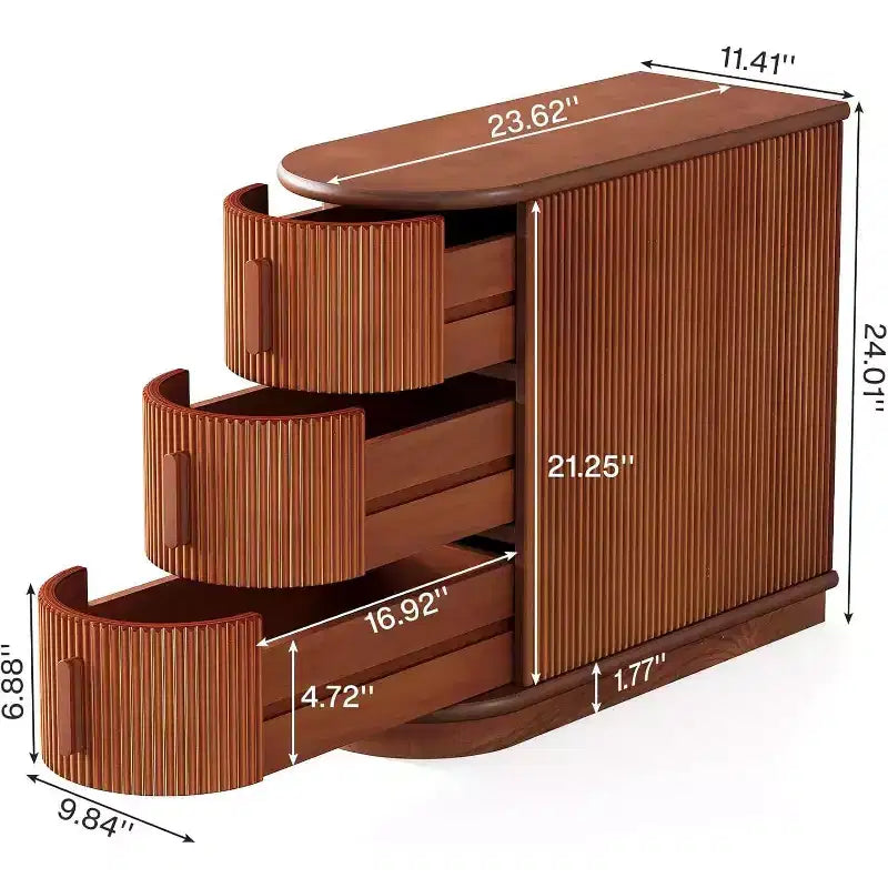 Petite table d'appoint étroite en bois massif de style ferme, table de chevet fine avec rangement, table de canapé pour chambre à coucher, salon