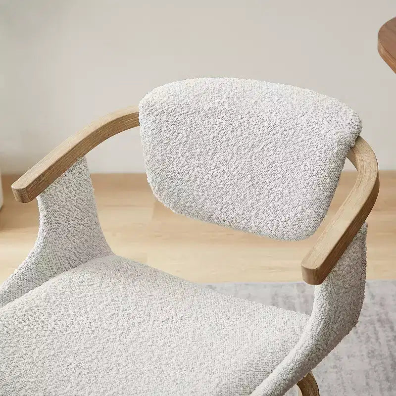 Chaise de salle à manger pivotante en tissu