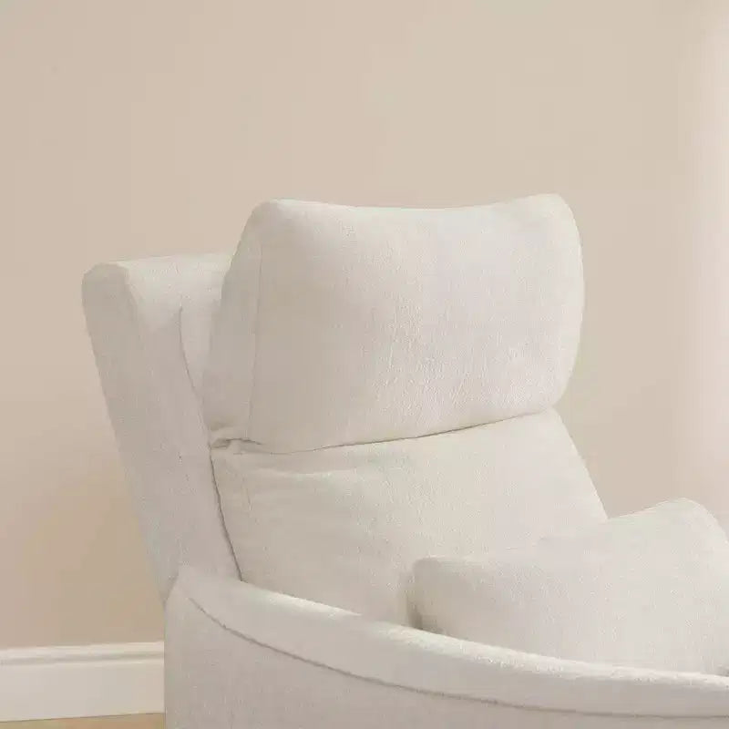 Fauteuil inclinable pivotant électrique à double moteur avec coussin lombaire pour chambre de bébé