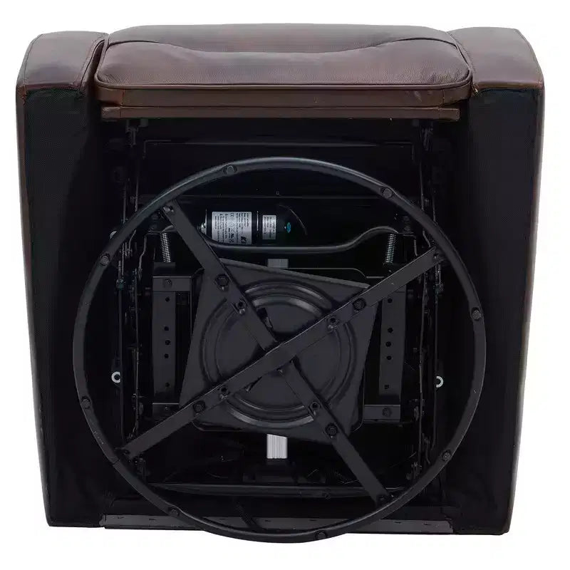 Fauteuil inclinable électrique pivotant en cuir avec appuie-tête électrique
