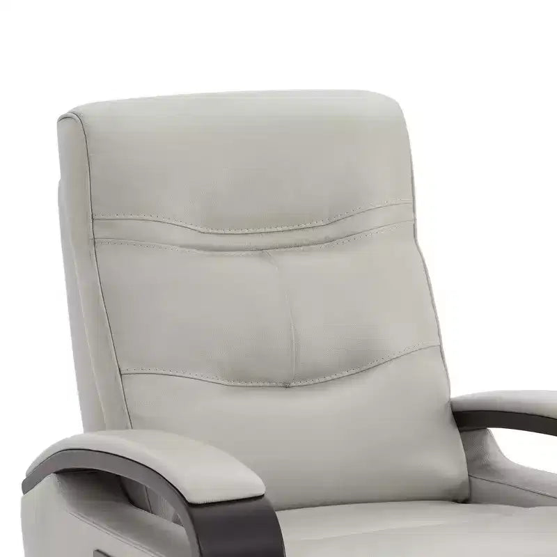 Fauteuil inclinable électrique pivotant en cuir avec appuie-tête électrique