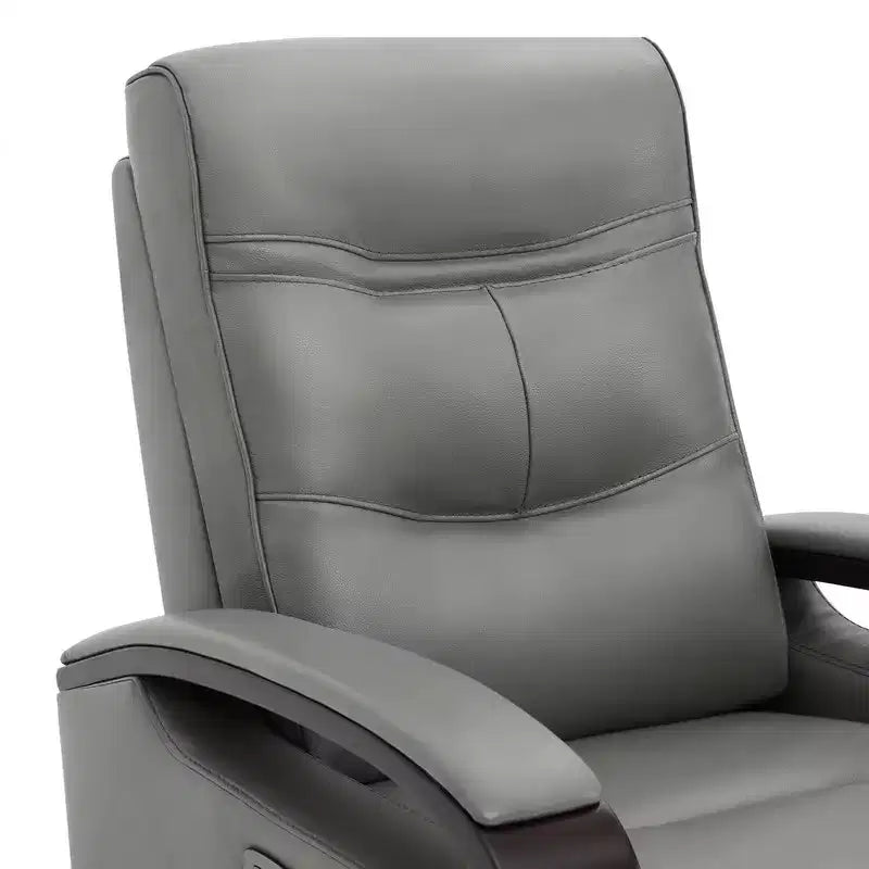 Fauteuil inclinable électrique pivotant en cuir avec appuie-tête électrique