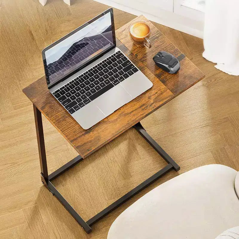 Lot de 2 tables d'appoint en C, table basse de canapé avec cadre en métal, grande table de canapé pour salon, chambre et bureau à domicile