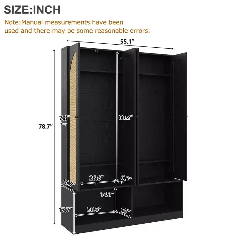 Meuble à chaussures de ferme, Organisateur de chaussures autoportant avec banc 4-en-1 et 6 crochets pour entrée, salon, couloir