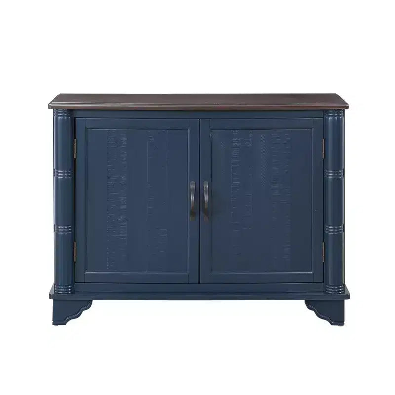 Meuble de rangement de 101,6 cm avec 2 portes et plateau en bois, buffet de rangement pour salon, salle à manger, cuisine