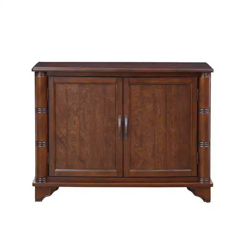 Meuble de rangement de 101,6 cm avec 2 portes et plateau en bois, buffet de rangement pour salon, salle à manger, cuisine