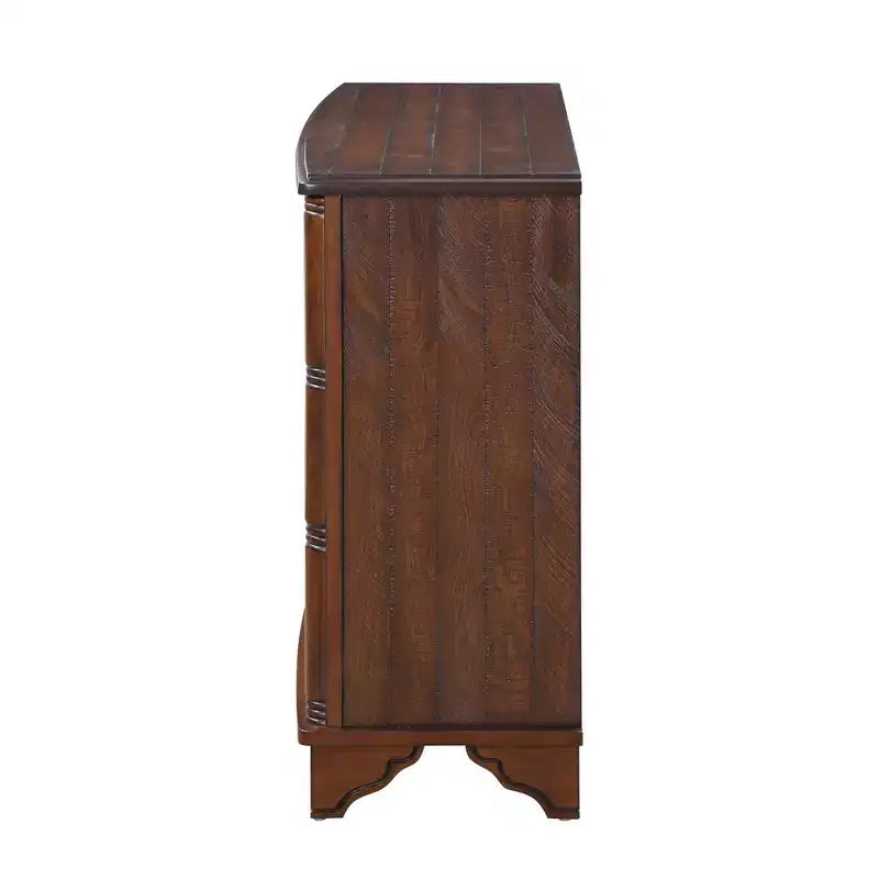Meuble de rangement de 101,6 cm avec 2 portes et plateau en bois, buffet de rangement pour salon, salle à manger, cuisine