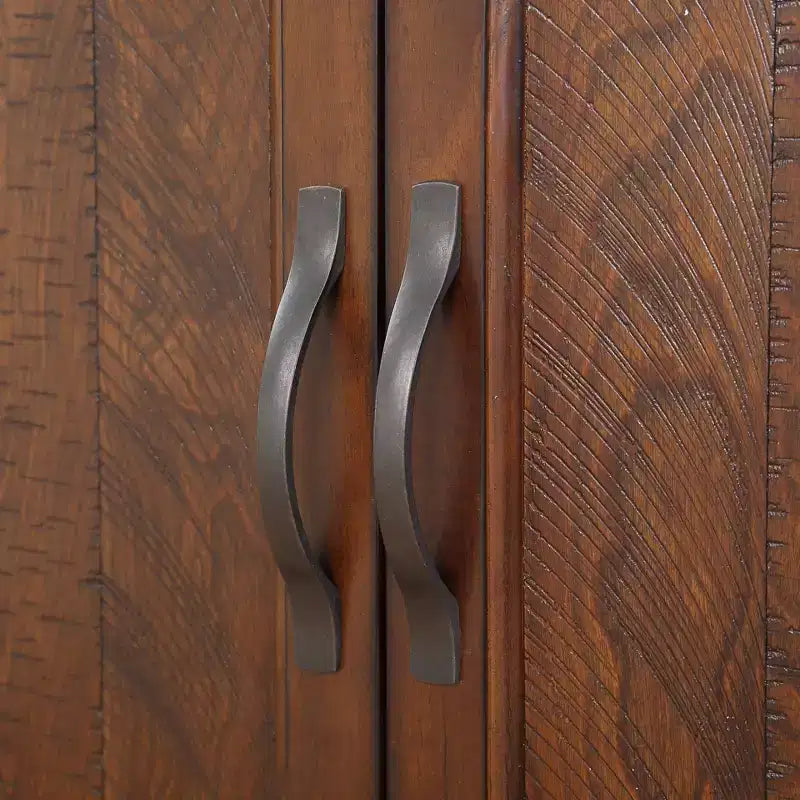 Meuble de rangement de 101,6 cm avec 2 portes et plateau en bois, buffet de rangement pour salon, salle à manger, cuisine