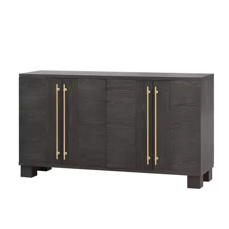 Buffet bas moderne, Meuble de rangement avec 4 portes et 4 étagères, Armoire de rangement pour salon, salle à manger, cuisine