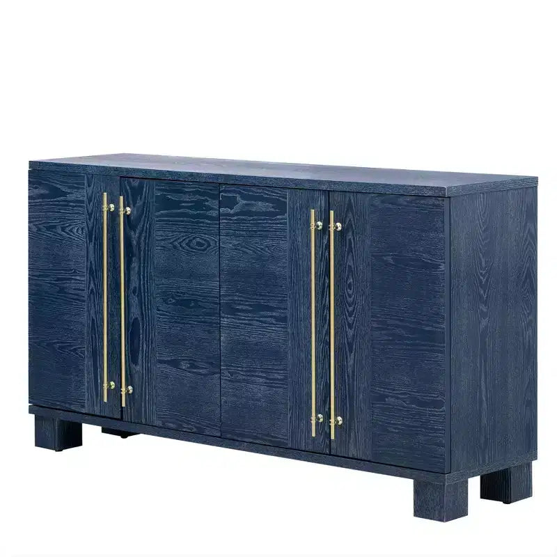 Buffet bas moderne, Meuble de rangement avec 4 portes et 4 étagères, Armoire de rangement pour salon, salle à manger, cuisine
