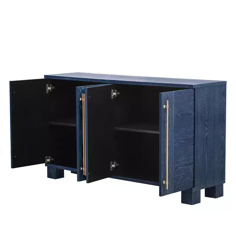 Buffet bas moderne, Meuble de rangement avec 4 portes et 4 étagères, Armoire de rangement pour salon, salle à manger, cuisine