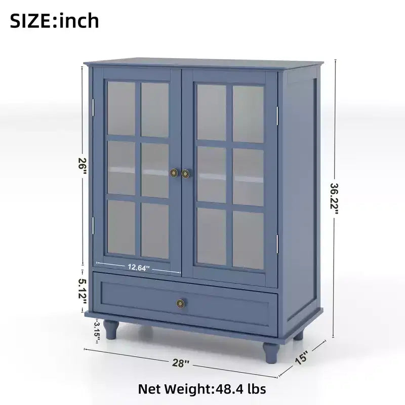 Buffet minimaliste avec 2 portes et 3 étagères, meuble de rangement pour salon, salle à manger, cuisine