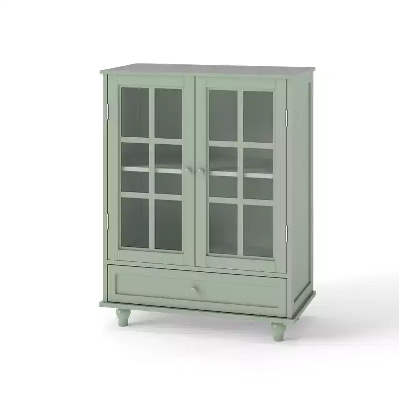 Buffet minimaliste avec 2 portes et 3 étagères, meuble de rangement pour salon, salle à manger, cuisine