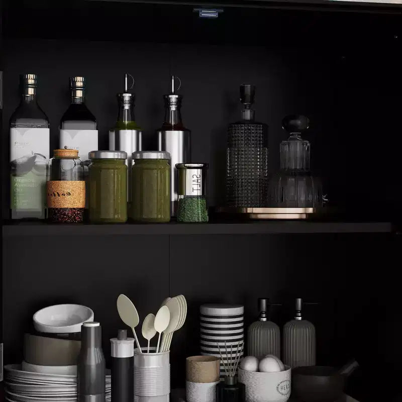 Buffet minimaliste avec 2 portes et 3 étagères, meuble de rangement pour salon, salle à manger, cuisine