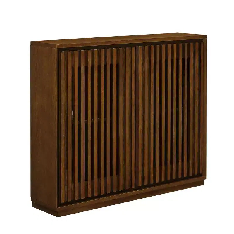 Buffet scandinave, Buffet avec 2 portes et 2 étagères, Meuble de rangement pour salon, salle à manger, cuisine