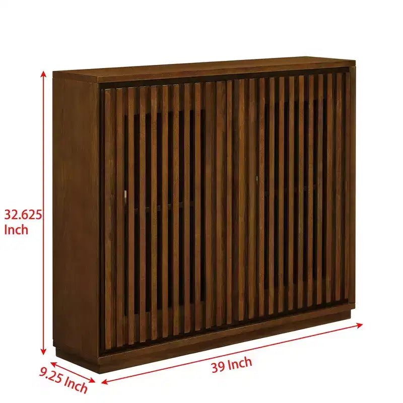 Buffet scandinave, Buffet avec 2 portes et 2 étagères, Meuble de rangement pour salon, salle à manger, cuisine