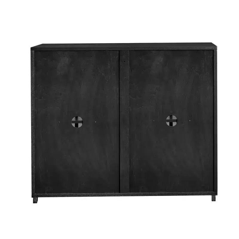 Buffet scandinave, Buffet avec 2 portes et 2 étagères, Meuble de rangement pour salon, salle à manger, cuisine