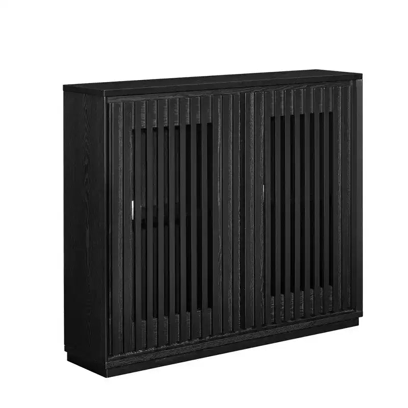 Buffet scandinave, Buffet avec 2 portes et 2 étagères, Meuble de rangement pour salon, salle à manger, cuisine