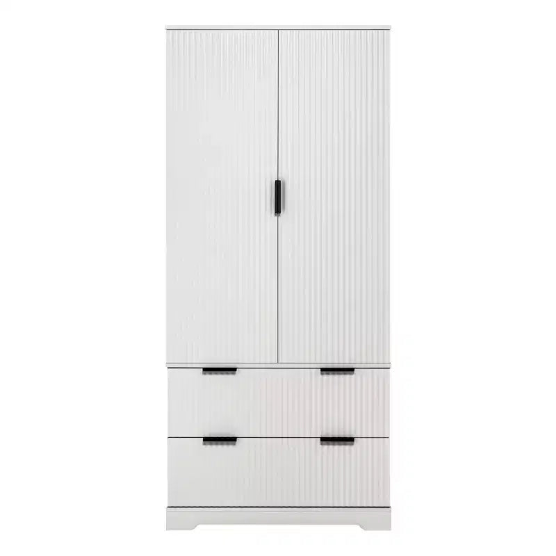 Meuble de rangement haut moderne de 183 cm, Meuble de rangement avec 2 portes et 4 tiroirs, Meuble pour Salon, Couloir, Cuisine