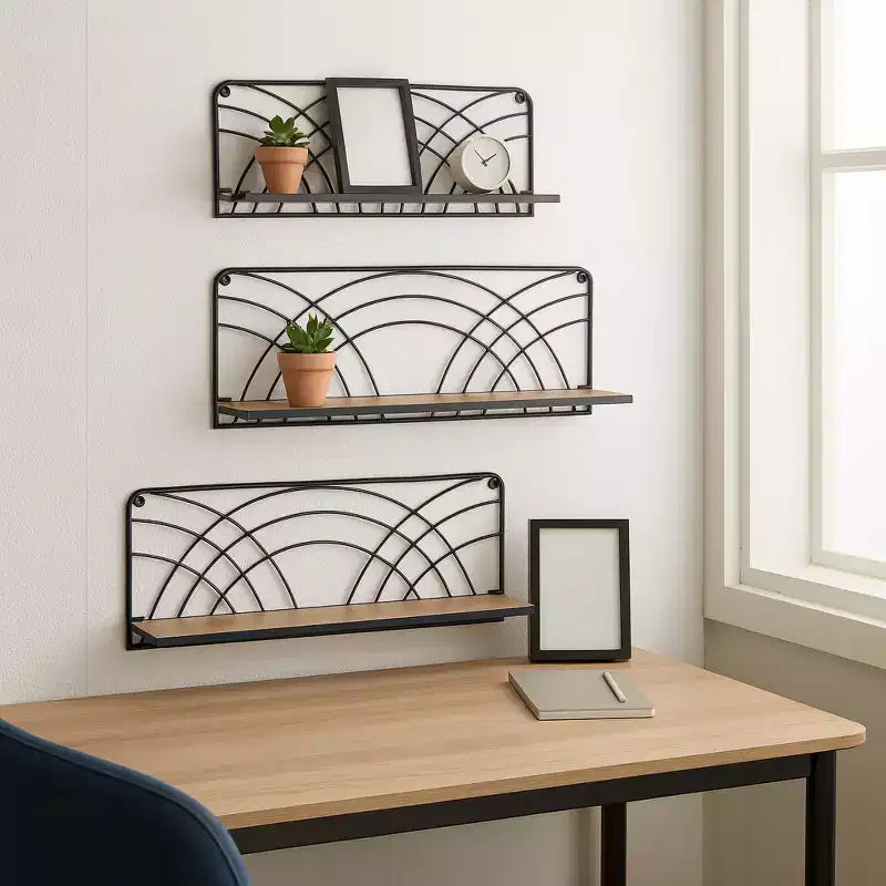 Pot de fleurs en céramique avec support en bois - Jardinière décorative pour plantes d'intérieur et d'extérieur, Décoration moderne pour la maison et le jardin - 8 Noir