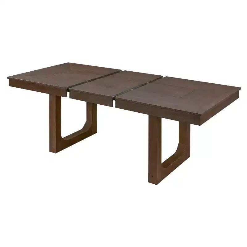 Table de salle à manger extensible en bois style rustique 60-78 po