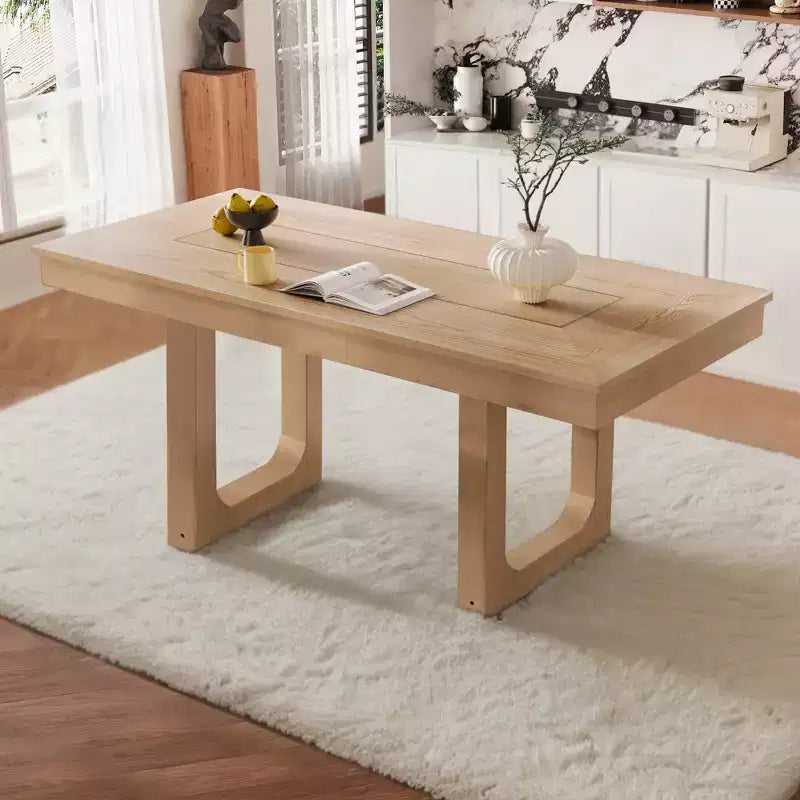 Table de salle à manger extensible en bois style rustique 60-78 po