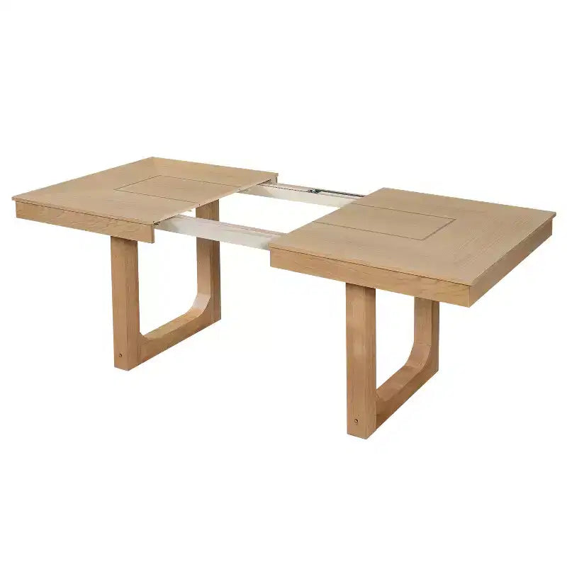 Table de salle à manger extensible en bois style rustique 60-78 po