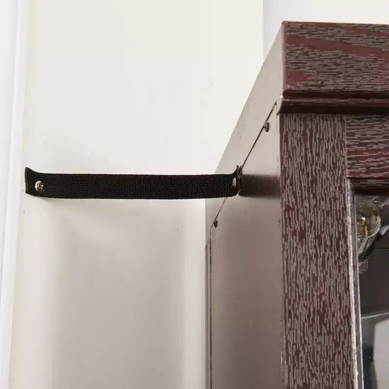 Meuble sous-évier de buanderie Métal+MDF 1 porte Découpe pour tuyau
