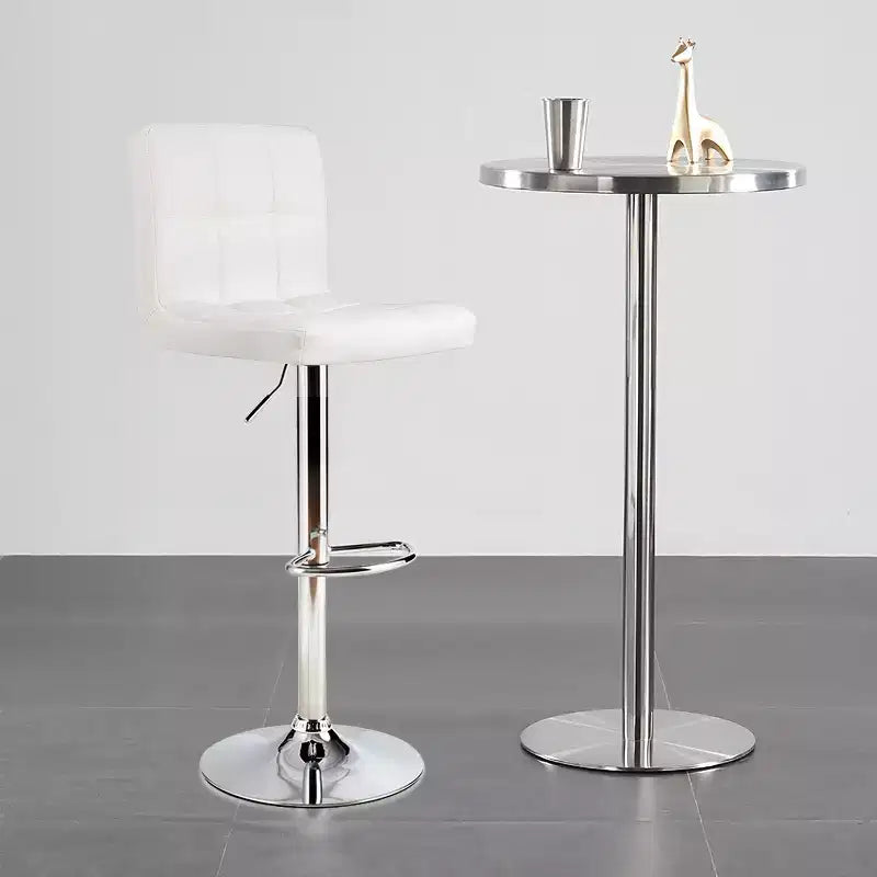 Lot de 2 tabourets de bar réglables en similicuir, pivotants, pour cuisine, comptoir, pub